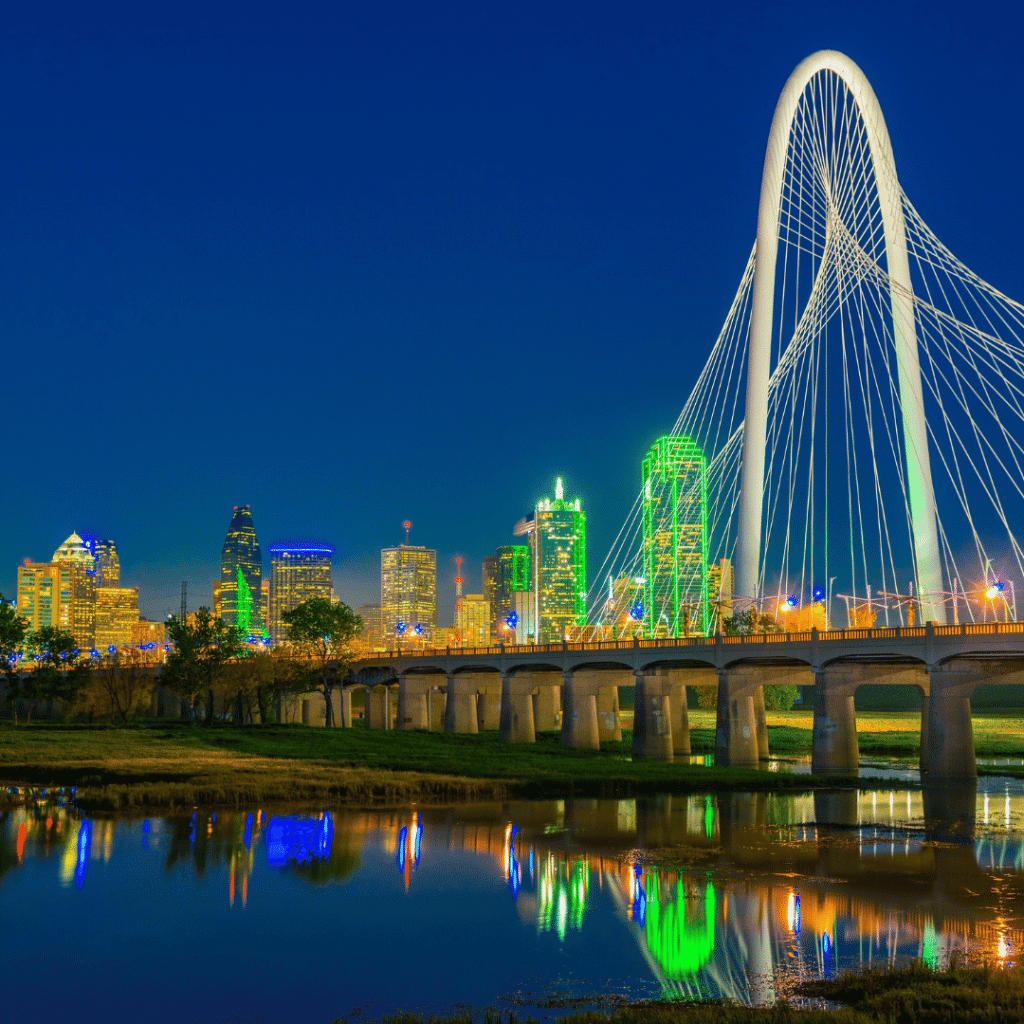 Image of Dallas Bridge in Dallas, Texas, a Service Area of A Plus Cremation