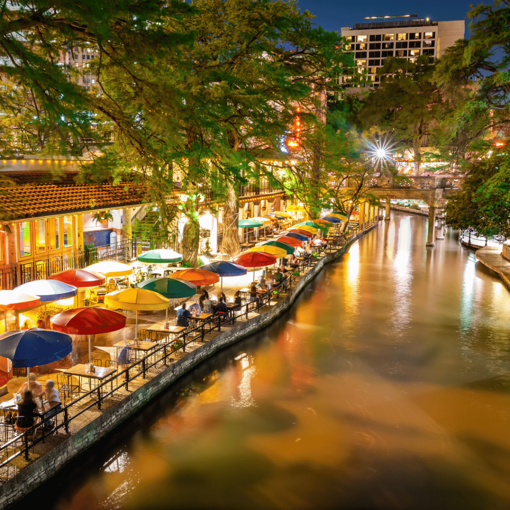 Image of the Riverwalk in San Antonio, Texas, a Service Area of A Plus Cremation